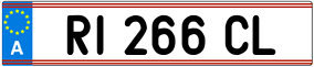 Trailer License Plate